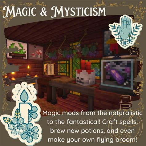 Forge Alliances with Magical Creatures in the Magical Cottage Modpack